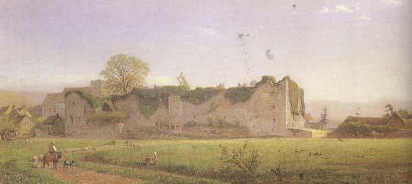 Henry George Hine,RI Amberley Castle (mk46) Spain oil painting art